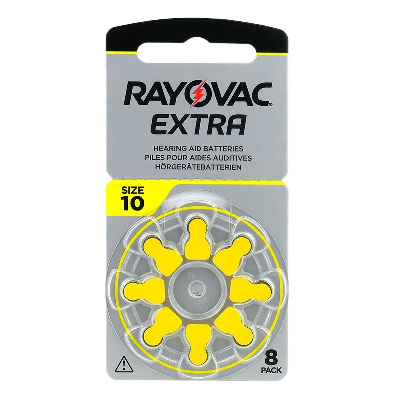 Батарейки для слуховых аппаратов Rayovac Extra 10, 8 шт.