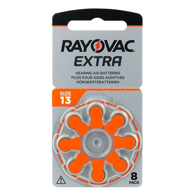 Батарейки для слуховых аппаратов Rayovac Extra 13, 8 шт.