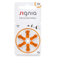 Батарейки для слуховых аппаратов Signia 13, 6 штук Батарейки для слуховых аппаратов Signia 13, 6 штук