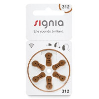 Батарейки для слухових апаратів Signia 312, 6 шт. Батарейки для слухових апаратів Signia 312, 6 шт.