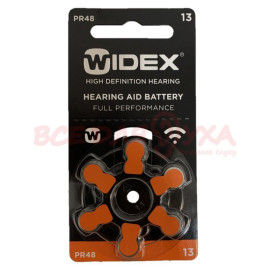 Батарейки для слухових апаратів Widex 13, 6 шт.
