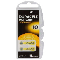 Батарейки для слухових апаратів Duracell Activair 10, 6 шт. Батарейки для слухових апаратів Duracell Activair 10, 6 шт.
