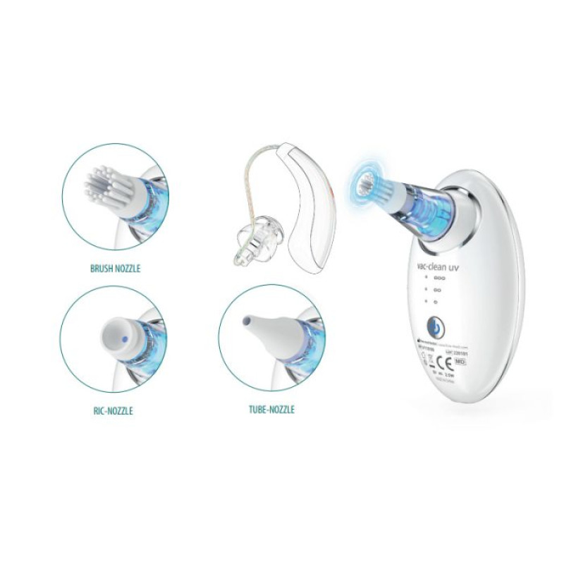 Вакуумный очиститель слуховых апаратов Flow-Med Vac-Clean UV