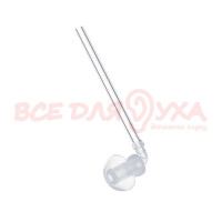 Вушна вкладка покращена прозора з адаптером, розмір S